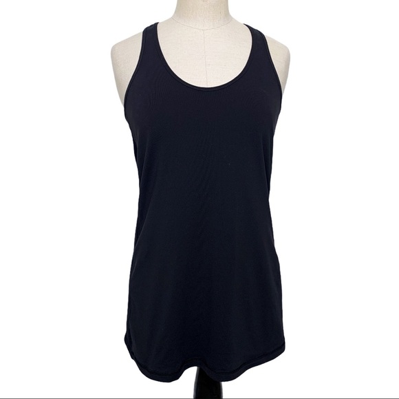 Lululemon Cool Racerback Tank Top Black Lace B192 - Picture 1 of 4